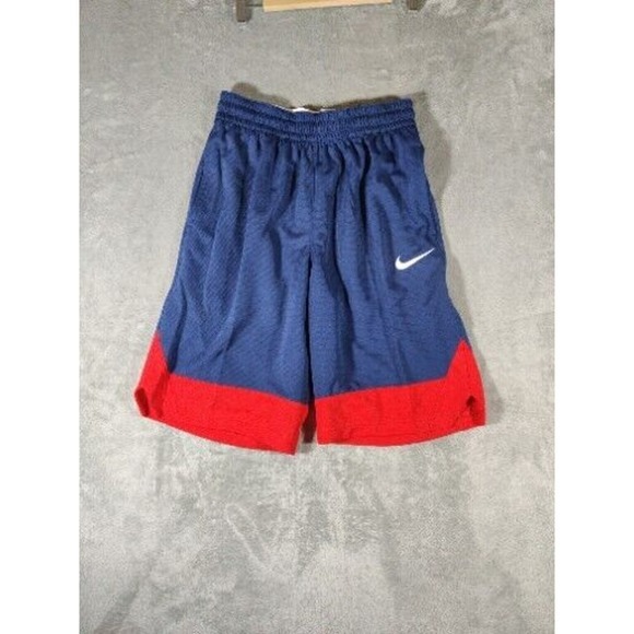 Nike Shorts Men's Small Red White Blue Icon‎ Basketball Dri-fit Basic Athlisure - Picture 1 of 9